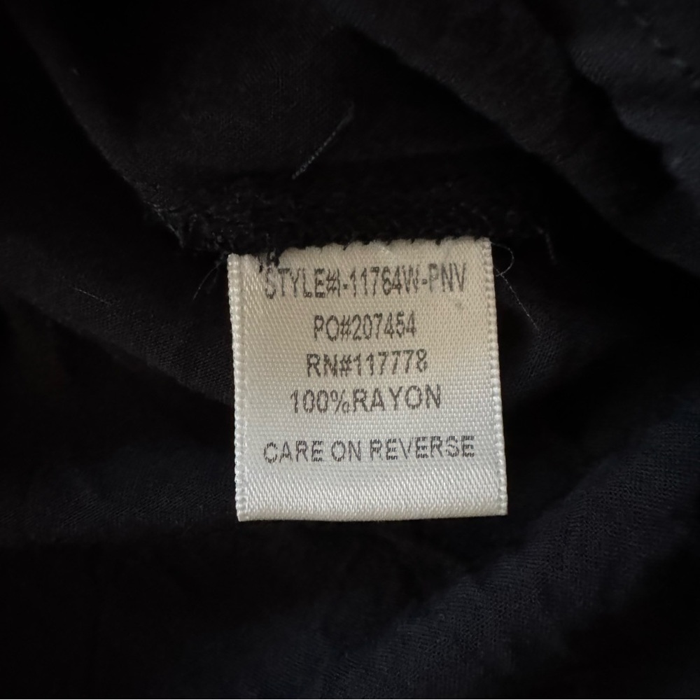 Lovestitch Black Embroidered Boho Tie-Front Top | L - Picture 11 of 11